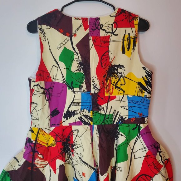 ZR & ZR Women's Colorful Graffiti Dress Size Large - Picture 10 of 12